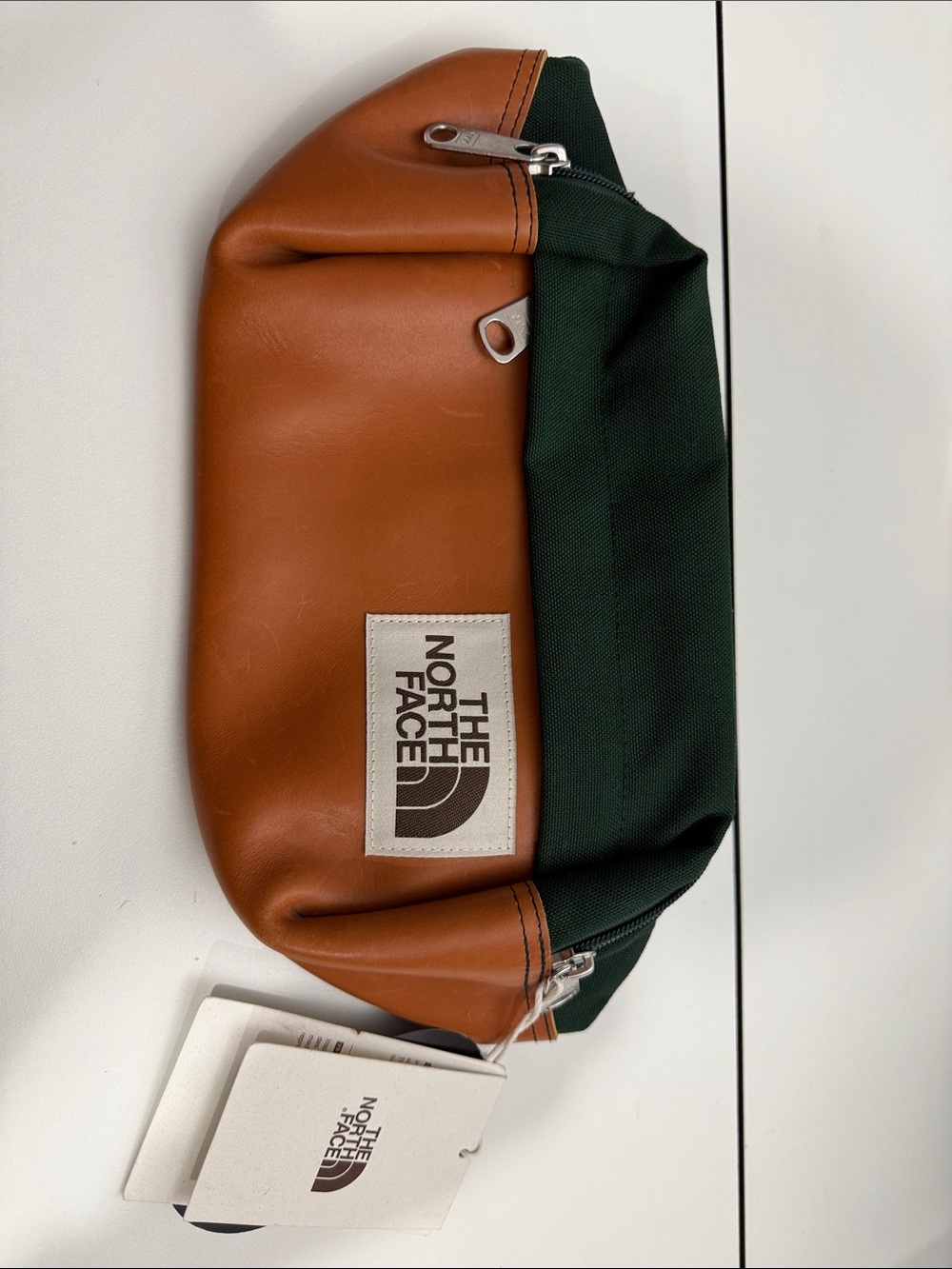 The north face brown label lumbar fanny pack waist crossbody Carafe green NWT